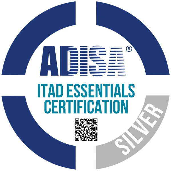 ADISA ITAD Essentials Certification badge, Silver