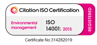 Citation ISO Certification registered mark, ISO 14001 environmental management
