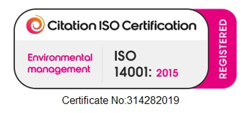 Citation ISO Certification registered mark, ISO 14001 environmental management